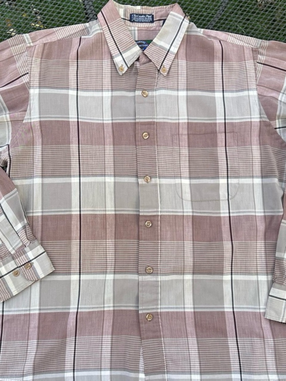 Vintage Mikael York Collection Nor’Easter Plaid Button Down